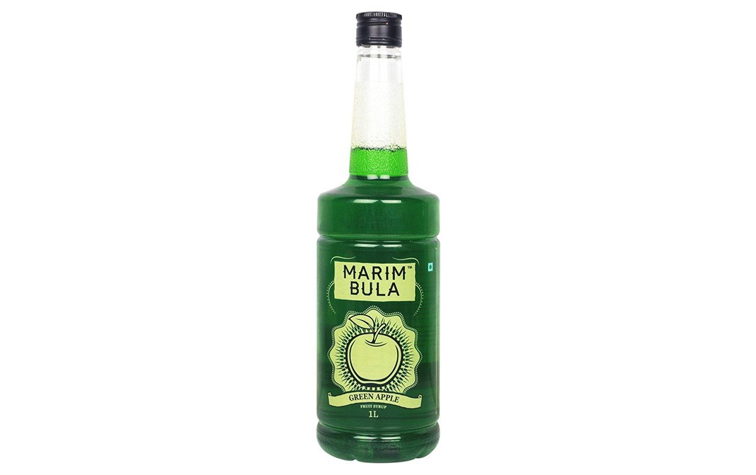 Marim Bula Green Apple Fruit Syrup   Bottle  1 litre